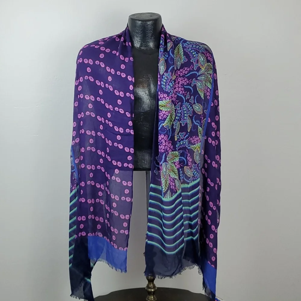 Vera Bradley long scarf multicolor boho